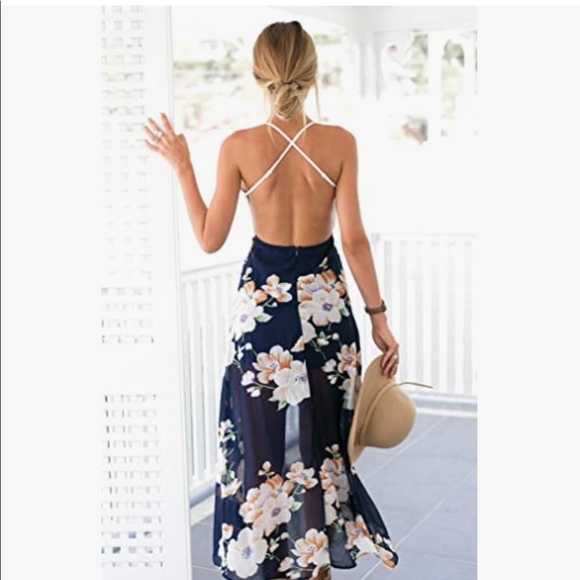 🌸Beautiful lace and chiffon summer dress - Picture 5 of 6